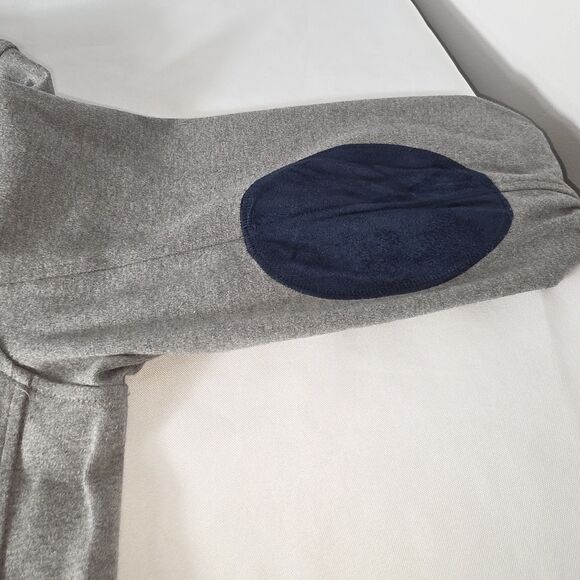 Shred N Thread Womans Blazer Jacket Gray  Patches On Elbows XL NO TOP BUTTON - Picture 4 of 8